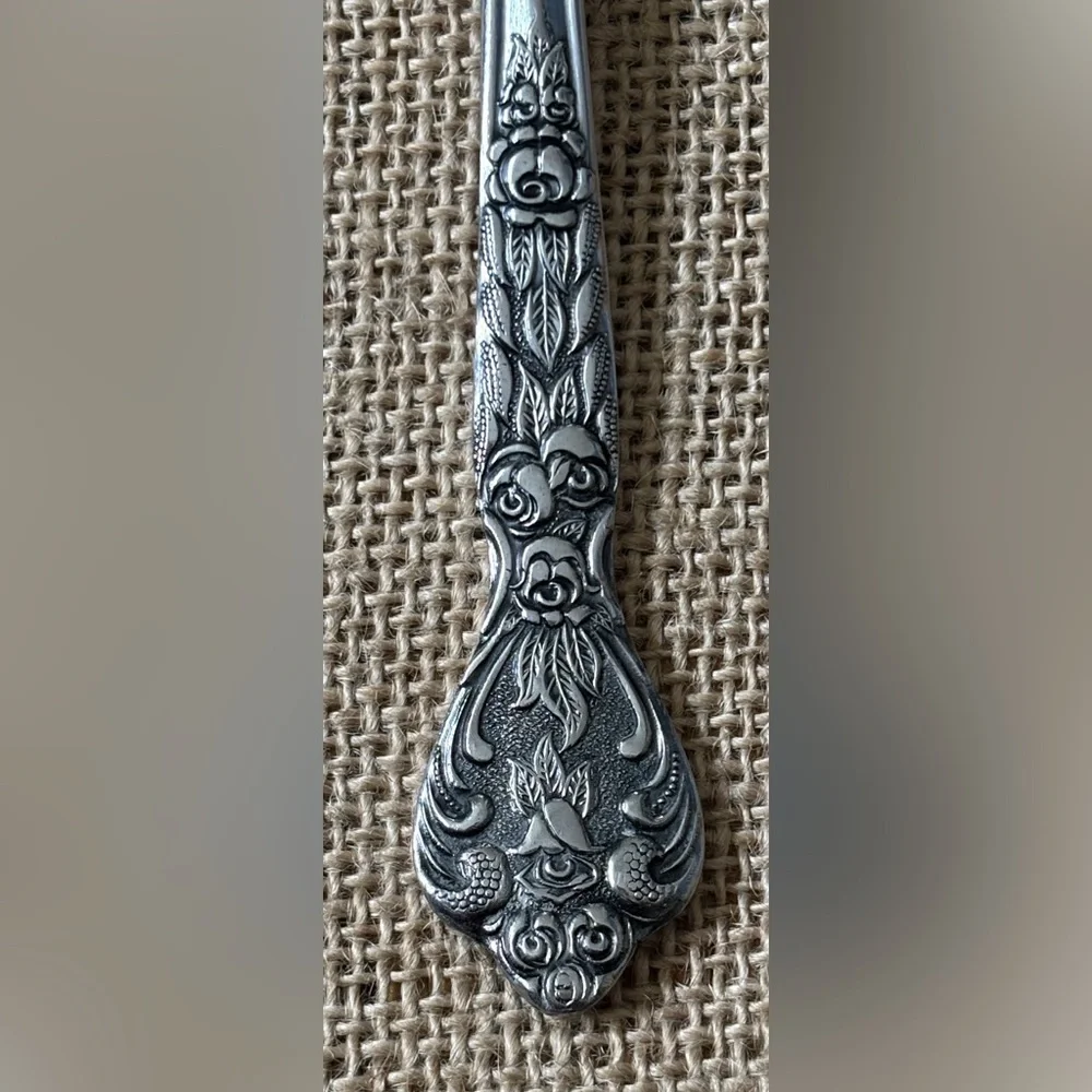 Vintage Versailles Vegetable Serving Spoon Flatware MSI Japan Mid Century